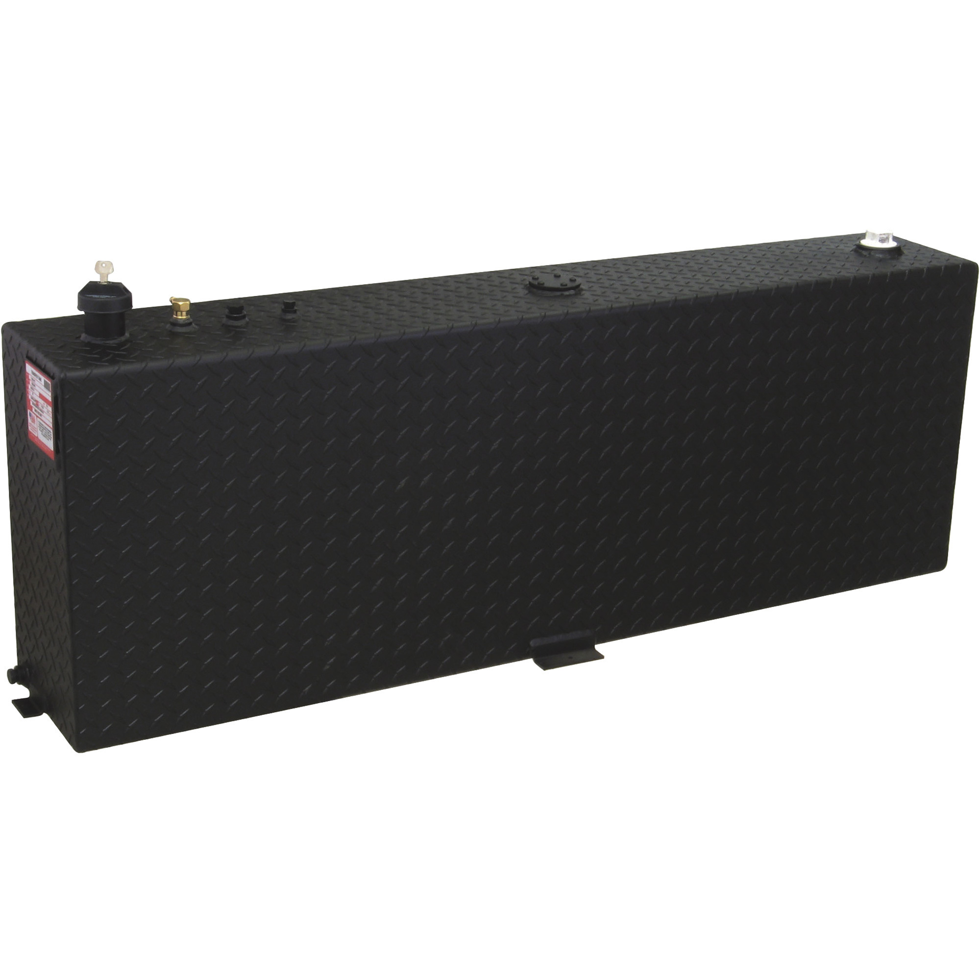RDS Aluminum Transfer Fuel Tank, 45-Gallon, Vertical, Black Diamond Plate, Model# 71083PC